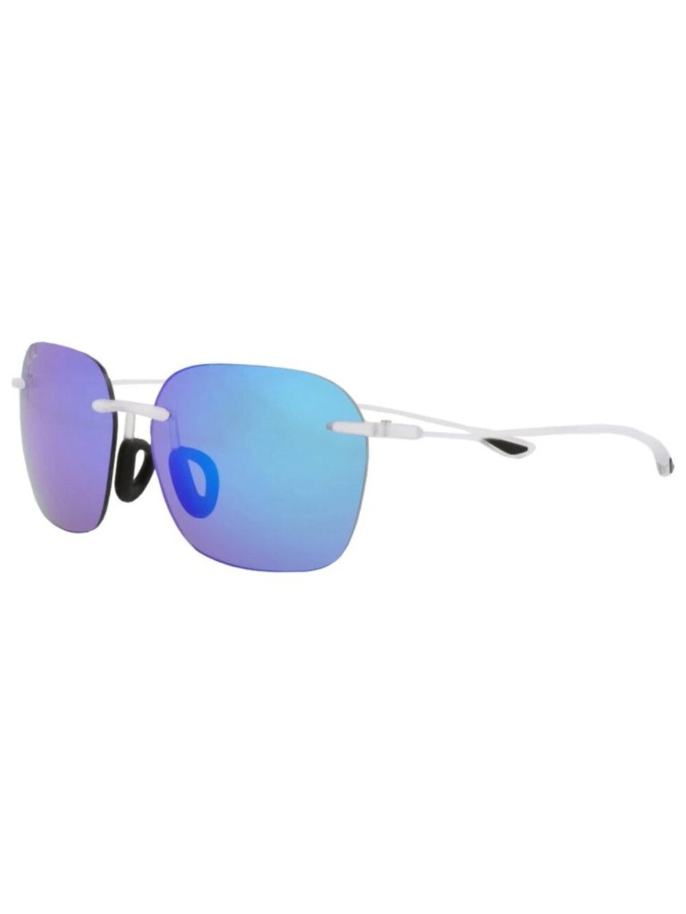 New Maui Jim Women's Sunglasses Square Rectangle Nylon Frame Unisex White White